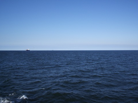 Der Horizont über dem Meer