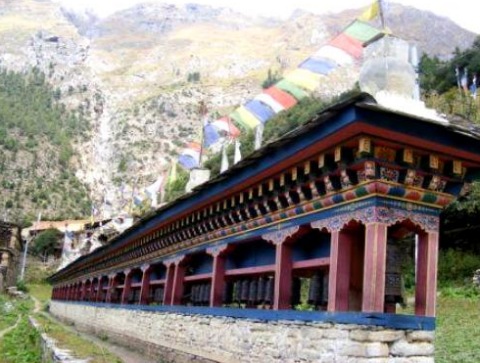 Buddhistische Gebetsmühle aus Nepal