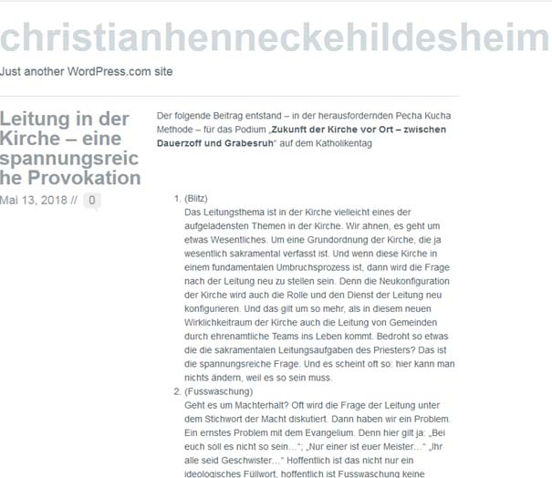 Christian Hennecke - Blogs
